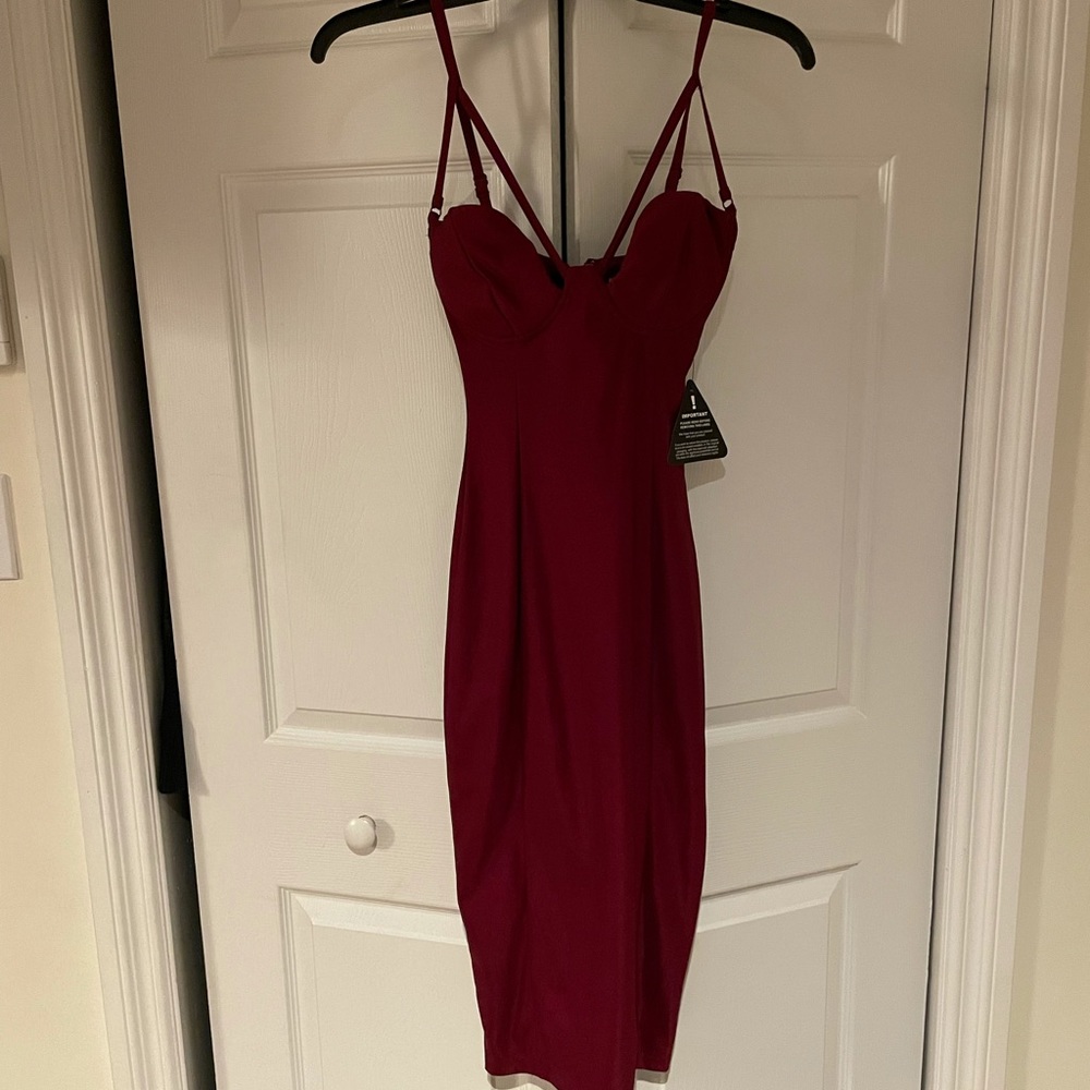 Rare London red dress to the knee